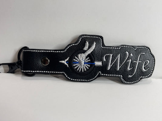 Key Chain Blue Line