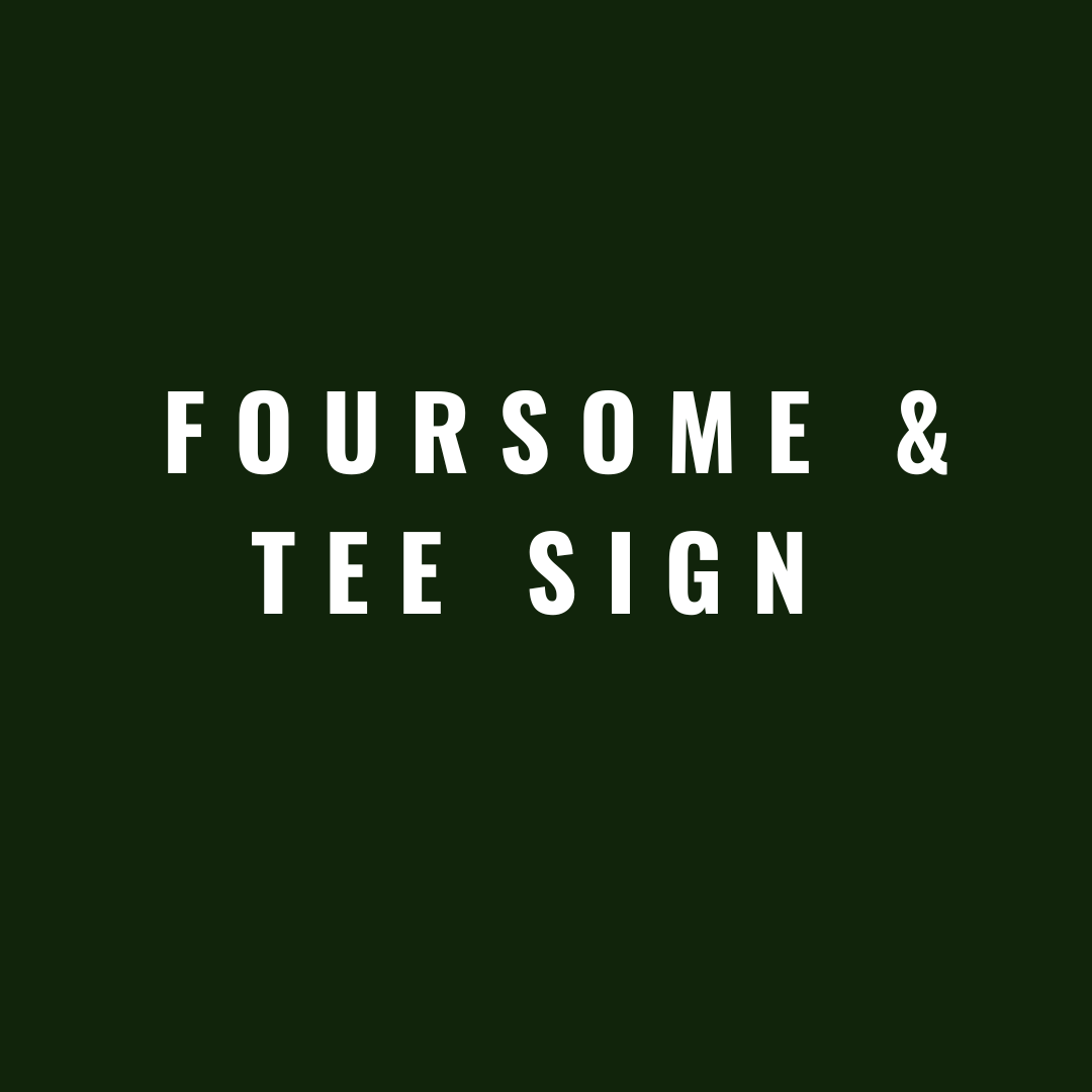 Foursome & Tee Sign